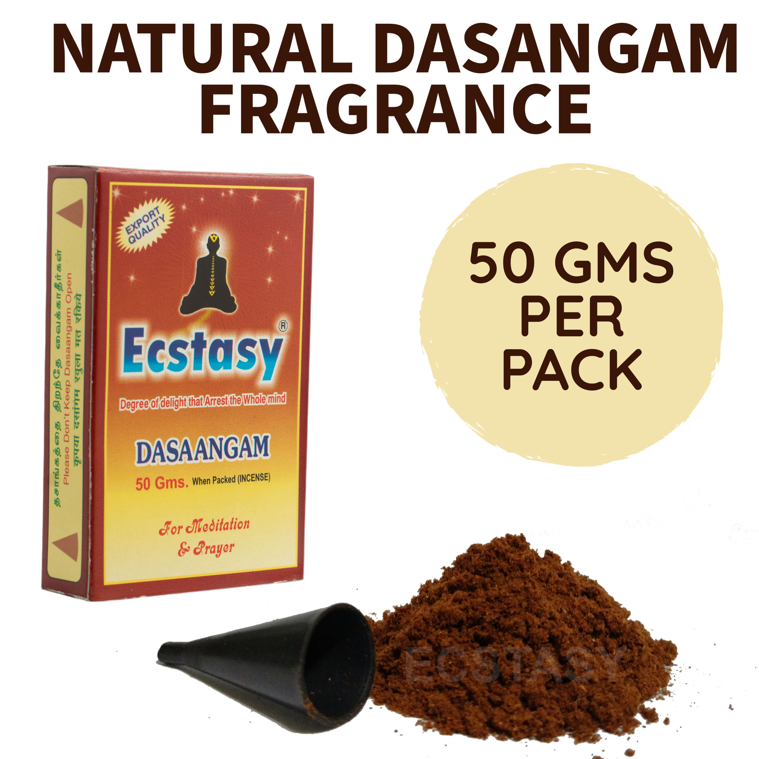 Ecstasy 50g Dasaangam Powder