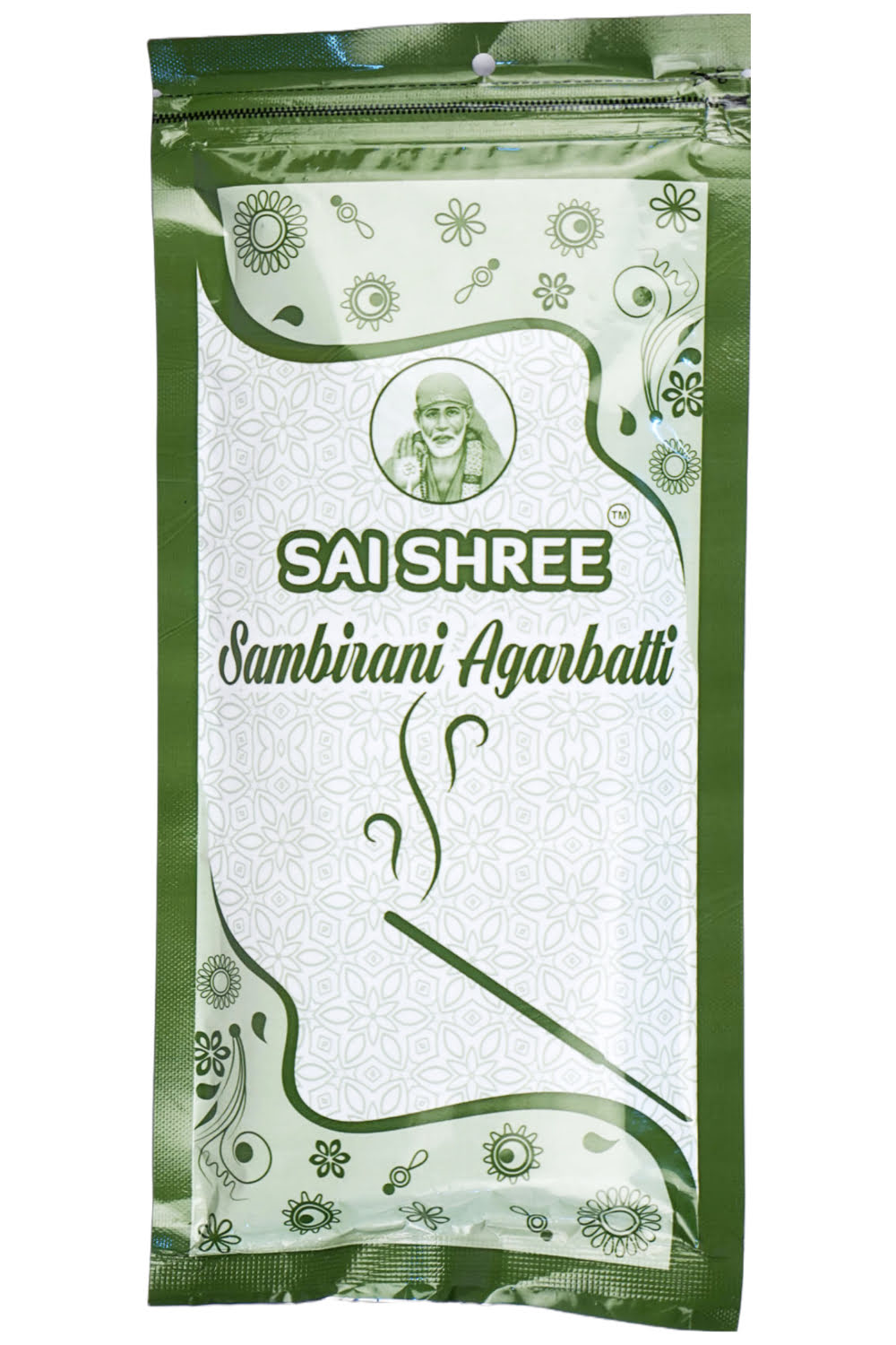 Sai Shree Sambrani Agarbatti Sticks - 130g Zipper Pouch - Thick Loban Sticks (Approx. 65 Agarbatties Each Pack)