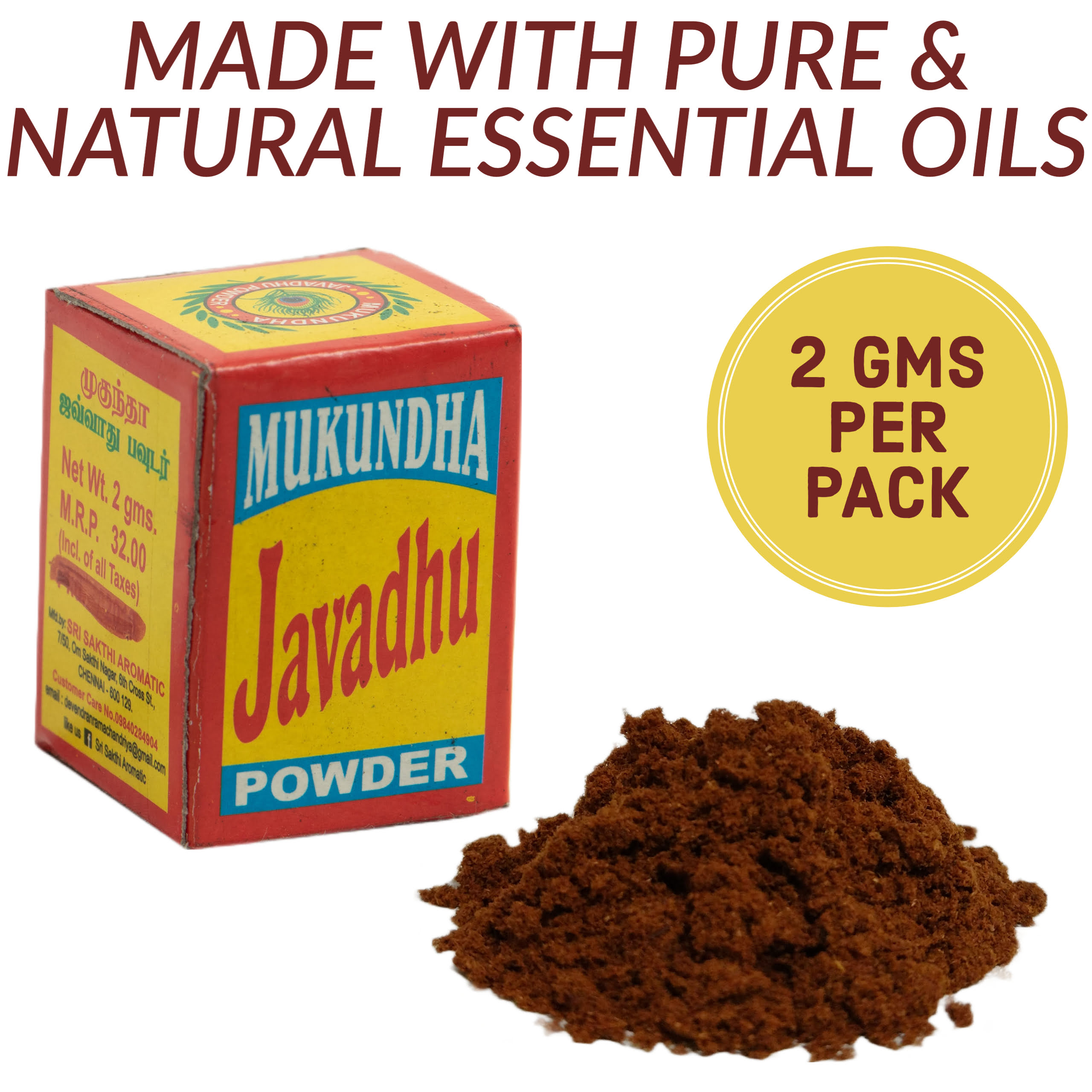 Mukundha 2g Javvadhu Powder